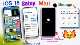 iOS 16 Setup💥Miui 14 - Permanent Iphone Boot Animation😍 | Without Root✅🔥| Must✨Try👍🙂