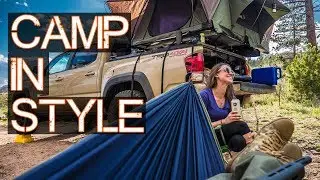 Roof Top Tent PT 2 - Truck / Car Camping in Style - Tacoma Overlanding (but not really)