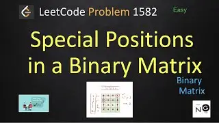 special positions in a binary matrix leetcode | leetcode 1582 | matrix