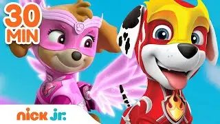 PAW Patrol Mighty Pups Use Teamwork! | 30 Minute Compilation | Nick Jr.