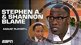 👉 Stephen A. & Shannon Sharpe POINT BLAME after the Eagles playoff loss to the Bucs 👈 | First Take