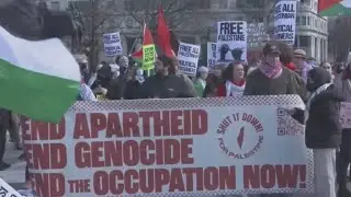 Israel war: Pro-Palestine march in Washington to demand ceasefire in Gaza