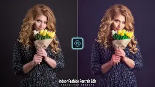 Indoor Fashion Photography Portrait Editing Color Grading Photo In Photoshop Tutorial