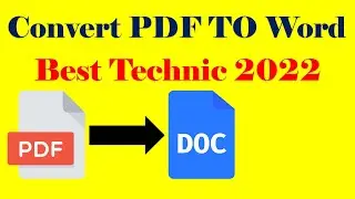 Convert pdf to word Without Any Software Best Technic