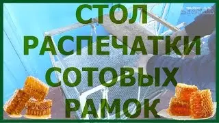 стол для распечатки сотовых рамок пчеловодство пасека мед улей пчелы