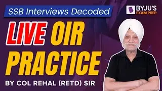 SSB Interviews Decoded: LIVE OIR Practice I SSB Screening Test I CDS SSB I AFSB