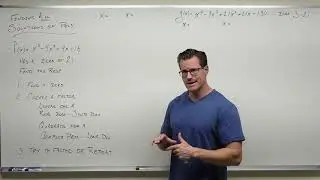 Finding ALL Solutions of Polynomials (Precalculus - College Algebra 37)