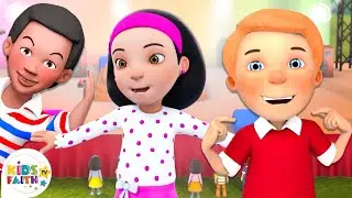 Head Shoulders Knees and Toes | Christian Nursery Rhymes | Christian Children's Songs | KidsFaithTV