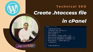 How to fix and create .htaccess file in cPanel WordPress | Beginners tutorial