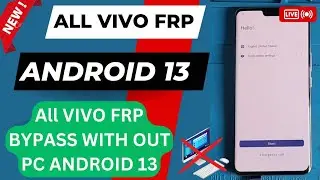 All Vivo Frp Android 13 New Method March 2023 / Vivo V23e Frp Bypass Android 13 Google Chacha