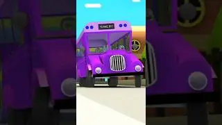 Wheels On The Bus, Fun Adventure Ride #shorts #bus #kidssongs #nurseryrhymes