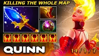 Quinn LINA [A-Tier MID 7.35d] - Full Gameplay Dota Class