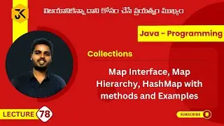 78 | Collections | Map Interface | Map Hierarchy | HashMap | Methods | Examples #collections #java