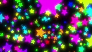 [4K-60fps]⭐6 Hour Loop  Motion graphics background with shining stars flowing in front ⭐