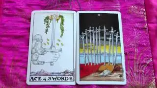 Ace of Swords and Ten of Swords Tarot Cards Explored in a Reading