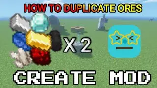 HOW TO DUPLICATE INGOTS AND ORES IN MINECRAFT||CREATE MOD||2021