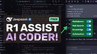 R1 Code Assist + Cline / Windsurf: This AI Assistant can GET CUSTOM Context for YOUR AI Coder!