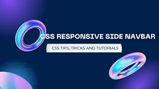 CSS RESPONSIVE NAVIGATION SIDEBAR |Simple Sidebar Navigation Tutorial 