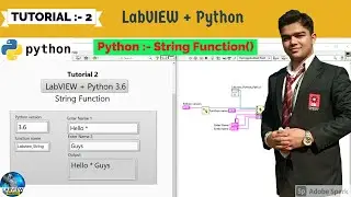 Labview + Python | Tutorial 2 Add Multiple String in Python with Labview | LabVIEW + Python Series