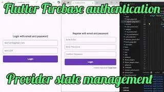 Flutter Firebase Authentication with Provider State management - Login, Signup and Logout