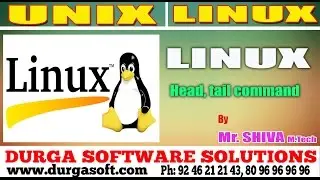 Linux/ Unix Tutorial ||  Head, tail commands by Shiva