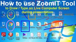 How to use ZoomIT tool to Zoom, Draw and Type on Live Computer Screen during presentation 🔥🔥🔥