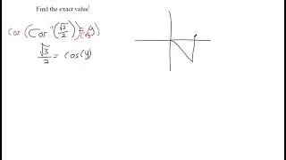 Find the exact value of arccos sqrt 3 over 2