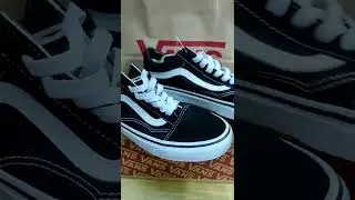 UNBOXING VANS OFF THE WALL SHOES OLD SKOOL BLACK #SHORTS