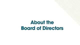 2. About the Board of Directors