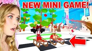 *NEW* SLED RACING MINI GAME In Adopt Me! (Roblox)