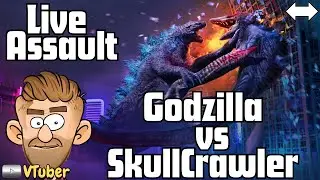 Live Event, Godzilla vs SkullCrawler!  Godzilla x Kong: Titan Chasers.  Horizontal.