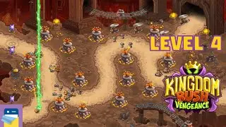 Kingdom Rush Vengeance: Level 4 Kazan’s Mines 3-Star Walkthrough & iOS Gameplay  (by Ironhide)