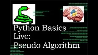 Python Basics Live Stream Pseudo Algorithm Building Blocks || Possible Sliding Window