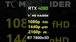 Shadow of the Tomb Raider - 1080p vs 1440p vs 2160p 4K - RTX 4090