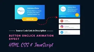 Button Onclick Animation Using HTML CSS Only