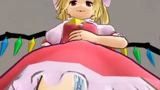 【MMD】Flandre Scarlet is shrinking soft vore【フランちゃんが丸呑み】