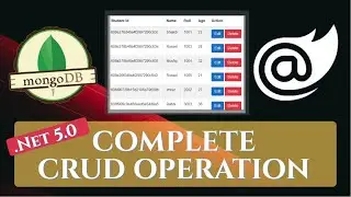 Blazor : Complete CRUD Operations with MongoDB Database || MongoDB Compass || NoSQL || .NET 5.0