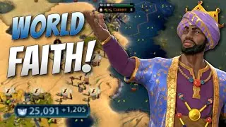 Uniting the World Without Firing a Shot! | Civ 6: Deity Sundiata #3