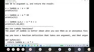 (B13) Python Part10 Python Lambda Function