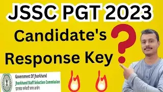 Jssc pgt response sheet 2023|Jssc pgt response sheet|Jssc pgt answer key 2023|Jssc pgt result 2023