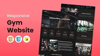 How to Build a Responsive Gym Website with HTML, CSS & JavaScript