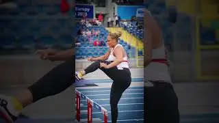 Shot putter Jolien Malinga Boumkwo competing for 🇧🇪 in the 100mH is another level of commitment 🥹