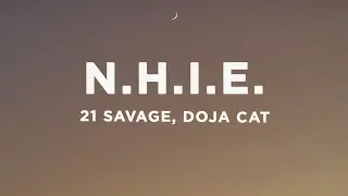 21 Savage, Doja Cat - n.h.i.e. (Lyrics)