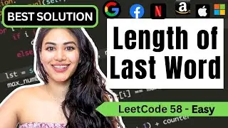 Length of Last Word - LeetCode 58 - Python #leetcode