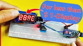 TM1637 4-Digit Display with Arduino | Portable Temperature Sensor