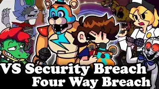 FNF | FNAF Four Way Breach FNF cover + EXTRAS | Mods/Hard/Gameplay |