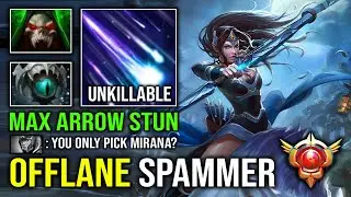 How to Offlane Mirana Like Level 30 Spammer with 100% Unkillable Vladmirs Offering + Skadi Dota 2