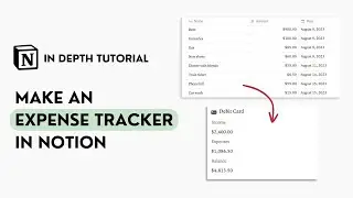 Make a Notion Expense Tracker (Step By Step Tutorial)