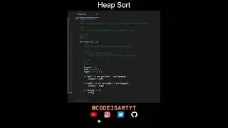 Heap Sort Code in Python | Sorting Algorithms | Python Coding Tutorial | Python Coding Interview