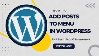 how to add posts to menu in wordpress || WordPress add posts to menu automatically